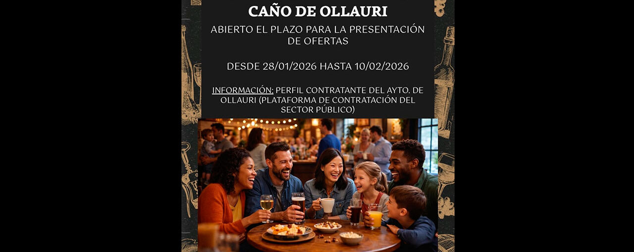 Abierto plazo de presentación de ofertas para el Bar de La Fuente del Caño